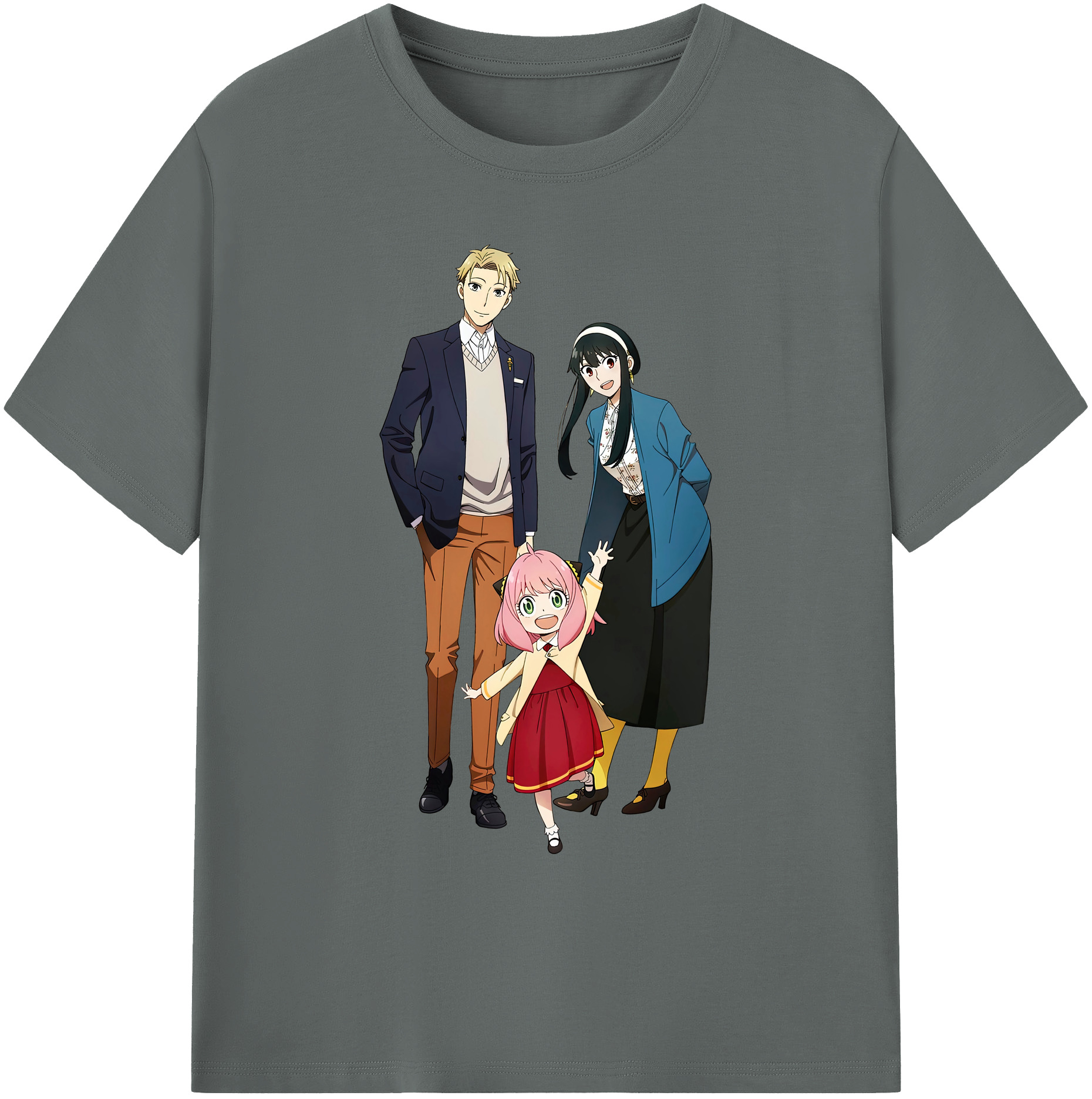 （画像用） SPY×FAMILY间谍家家酒 綿100％ メンズ半袖Tシャツ｜肌触りやわらか＆通気性